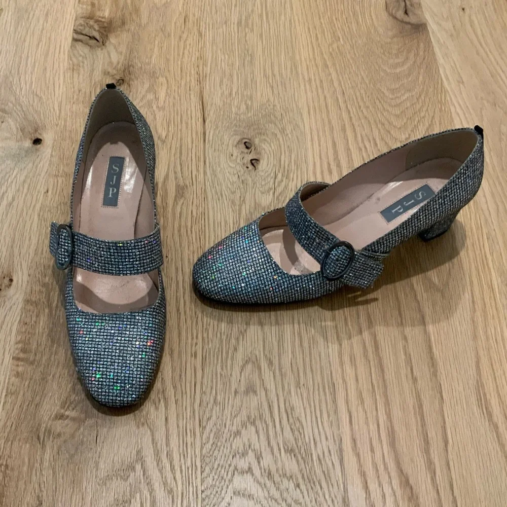 SJP by Sarah Jessica Parker Silver Heels - Picture 5 of 14